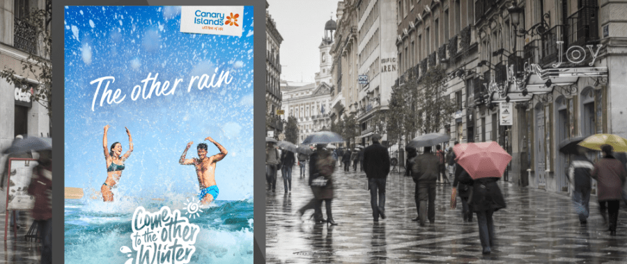 Turismo lleva en tiempo real el clima de Canarias a las calles de 15 ciudades europeas para impactar a 9 millones de personas