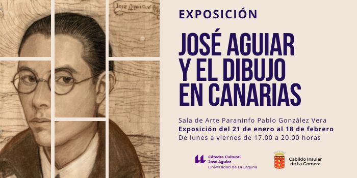 La ULL acoge una muestra del pintor gomero José Aguiar y el dibujo en Canarias