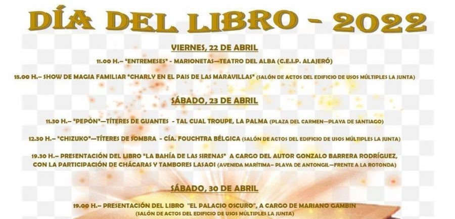 Los actos del Día del Libro protagonizan un fin de semana cultural en el municipio de Alajeró