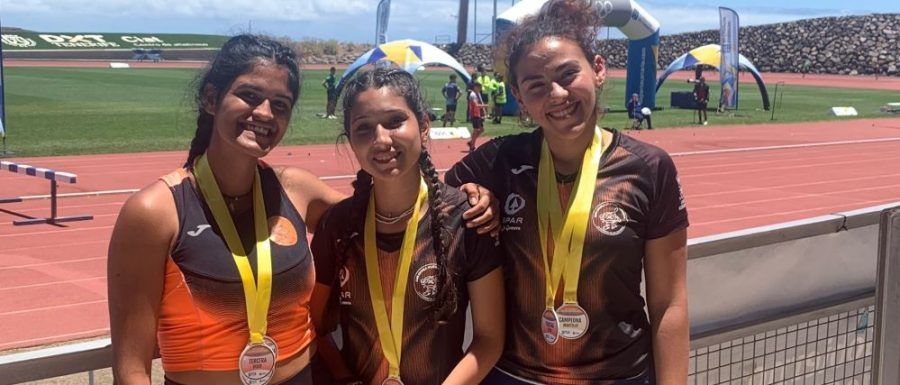 8 medallas para el Cea Almogrote en el campeonato de Canarias de aire libre Sub18 y Sub23