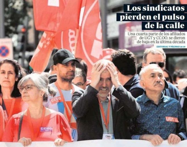 Sindicalismo y manipulación de la prensa de derechas