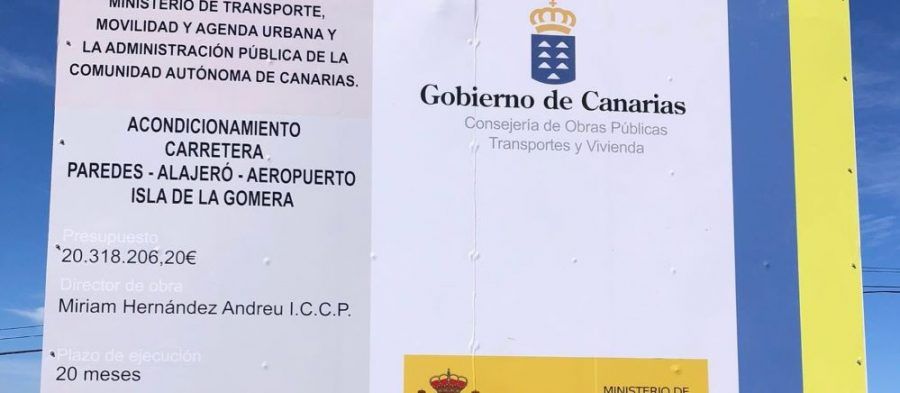 El Ayuntamiento de Alajeró muestra su inquietud por la lentitud de las obras en la carretera GM-3