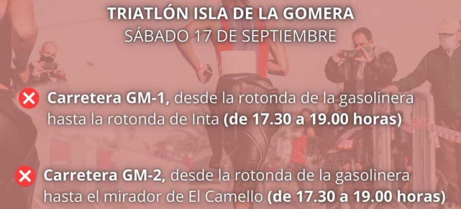 Comunican cortes de carretera en la GM-1 y GM-2 para este sábado en La Gomera