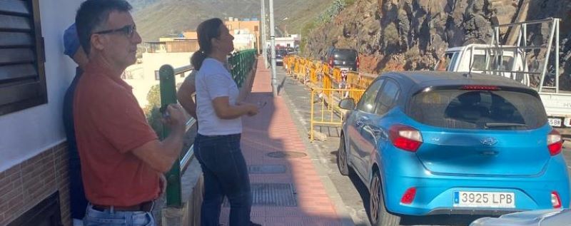 El PSOE de San Sebastián de La Gomera solicita el expediente de las obras de Las Palmitas ante la intranquilidad de los residentes de la zona