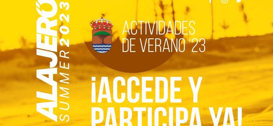 El Ayuntamiento de Alajeró abrió el plazo este viernes para inscribirse en las actividades de verano 2023