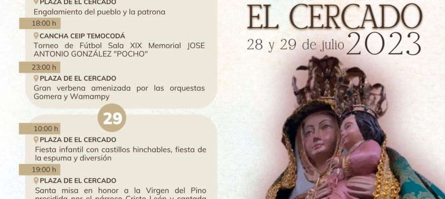 El Cercado celebra sus fiestas en honor a la Virgen del Pino