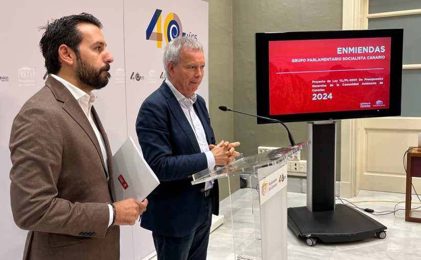 El PSOE presenta 324 enmiendas parciales al Presupuesto de 2024 con una mejora de 225 millones de euros “para la mayoría social de Canarias”