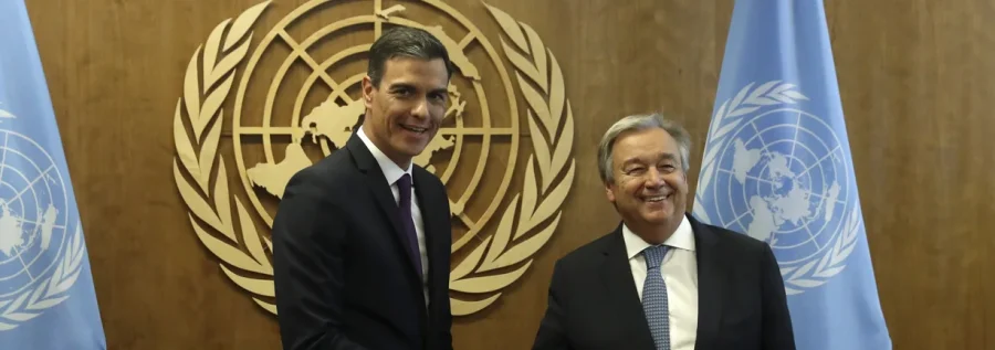 Sánchez traslada «todo su apoyo» a Guterres para invocar el artículo 99 de la ONU: «No podemos permanecer impasibles»