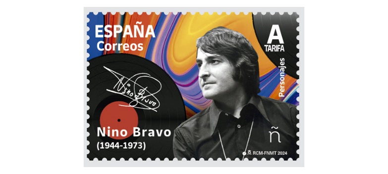 Correos emite hoy un sello dedicado al cantante valenciano Nino Bravo