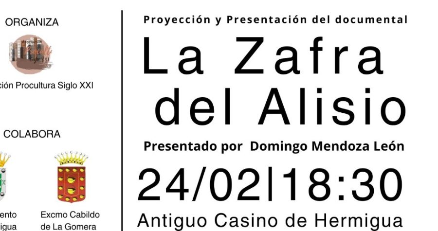 «La Zafra del Alisio”, un documental que será proyectado en Hermigua este próximo sábado