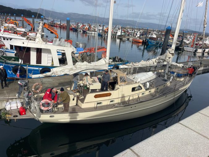 El velero que cruzará el Atlántico solo con medios del siglo XVII llegará a La Gomera mañana lunes