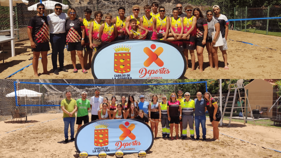 Una treintena de jóvenes participan en el Campeonato Insular de Vóley Playa