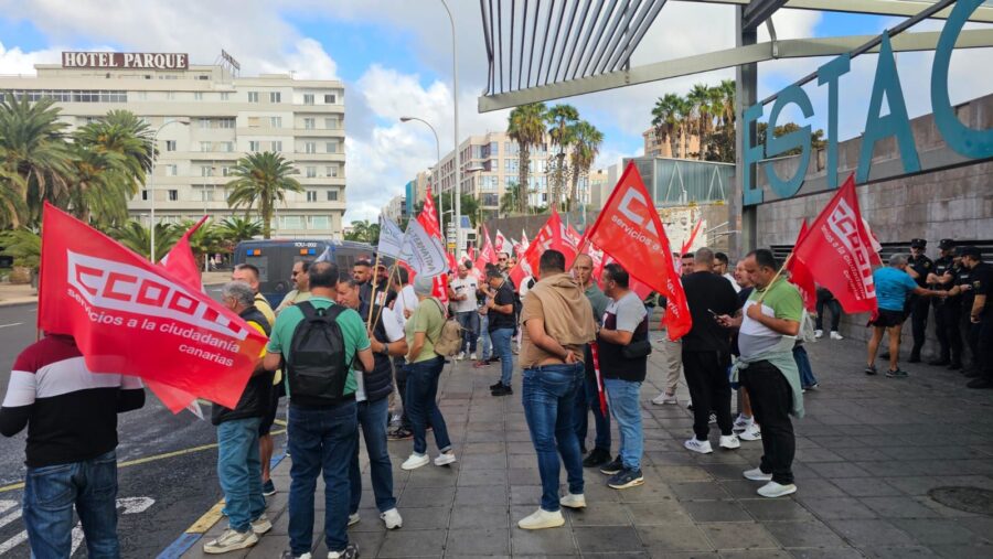 CCOO valora como un éxito la jornada de huelga transporte