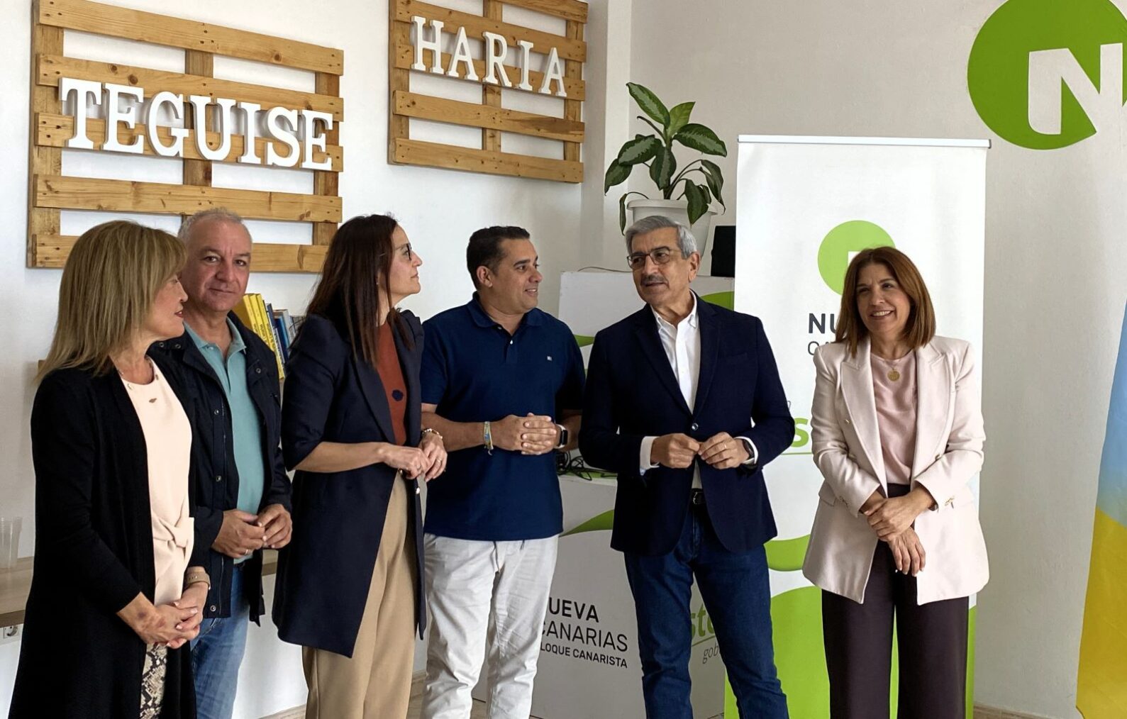 Román Rodríguez y Yoné Caraballo refuerzan en Lanzarote la oposición de NC-BC al “modo Clavijo” de hacer política