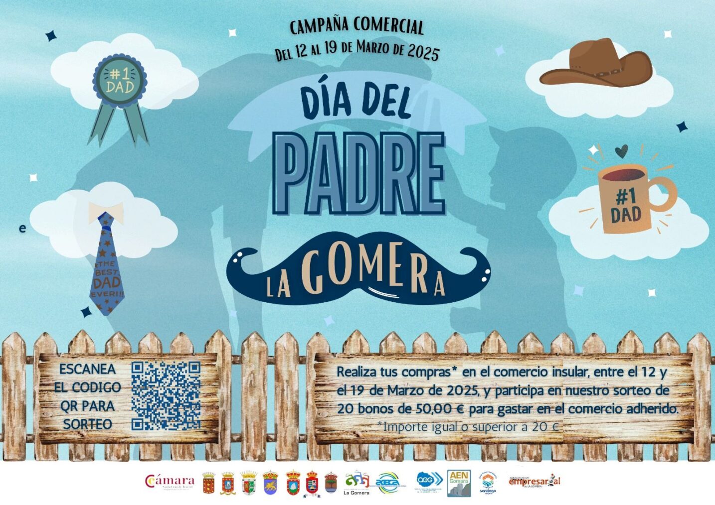 Cabildo y Cámara de Comercio impulsan la campaña comercial del Día del Padre para fomentar comercio local