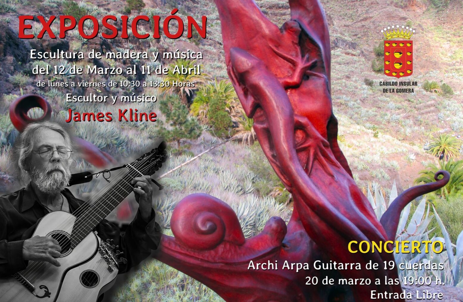 La Casa de Colón inaugura la exposición ‘Escultura de madera y música’ de James Kline