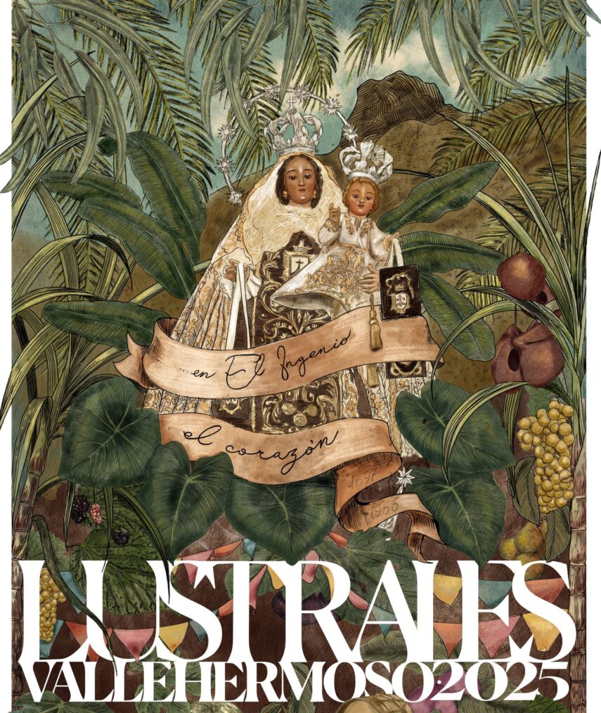 Vallehermoso presenta el cartel de sus Fiestas Lustrales 2025 que plasma el origen y la evolución de la festividad