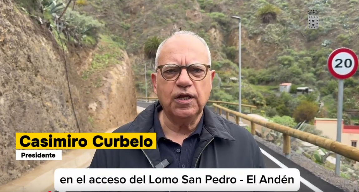 Cabildo de La Gomera apertura la vía de acceso a Lomo San Pedro – El Andén, en Hermigua