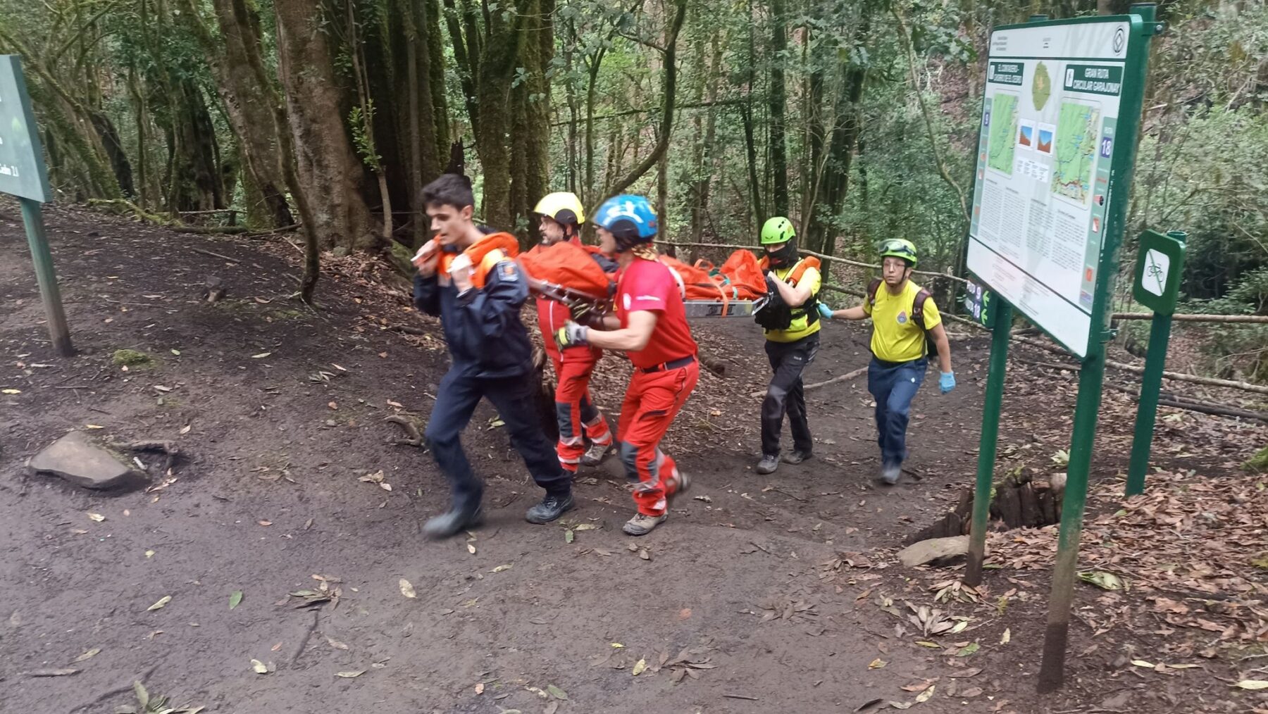 Una senderista herida de carácter moderado tras una caída en La Gomera