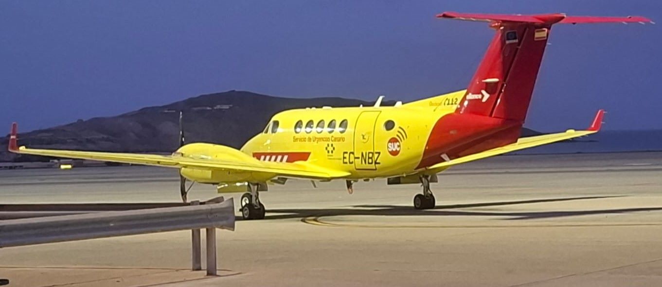 GSC requiere a la empresa prestataria del avión medicalizado la subsanación de todos los incumplimientos