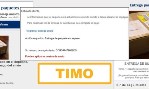 Cuidado si te llega un email diciendo que tu paquete está retenido por ...