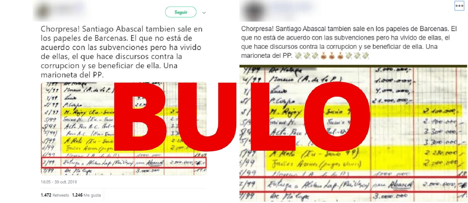 Quien es el Santiago Abascal que aparece en los papeles de Bárcenas