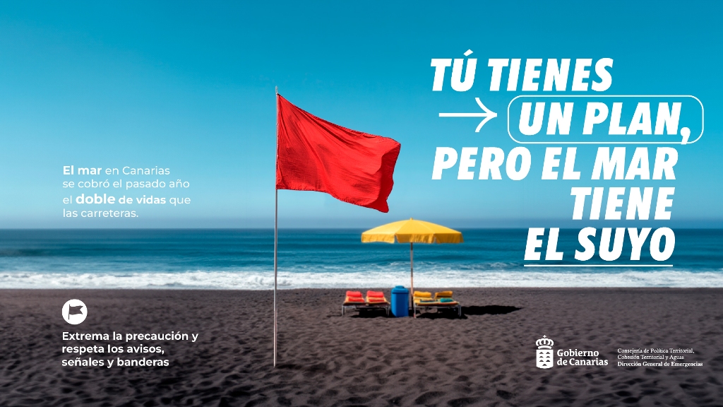 El Gobierno de Canarias recuerda que el mar tiene “su propio plan” y llama a la prudencia este verano en playas y zonas de baño