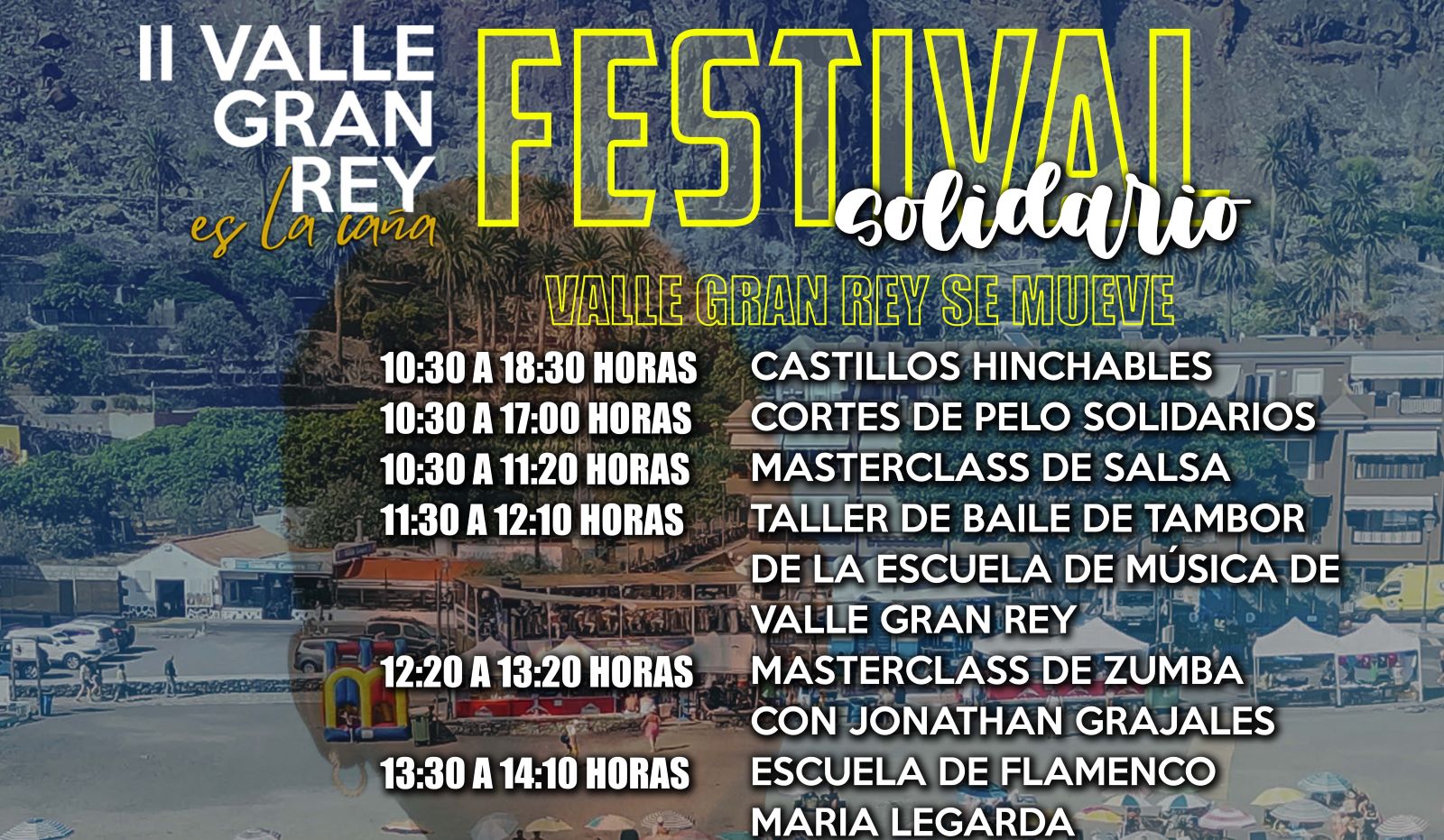 El municipio acoge el próximo 2 de agosto la segunda edición del evento solidario ‘Valle Gran Rey es la caña’