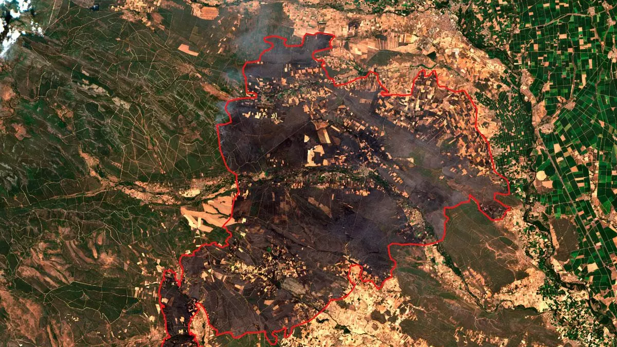 El incendio de Zamora-León apunta a las 37.000 hectáreas calcinadas: el peor de España desde que hay registros