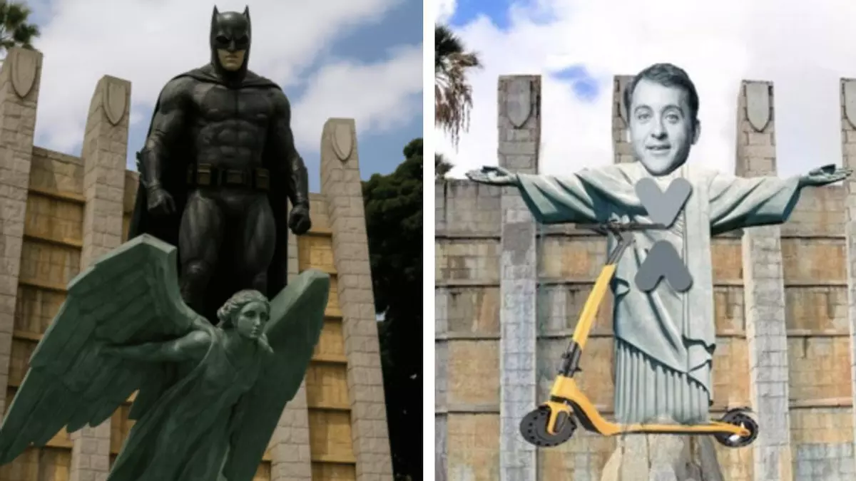 Una estatua de Batman o del alcalde en patineta: las propuestas ciudadanas para sustituir el monumento a Franco en Santa Cruz de Tenerife