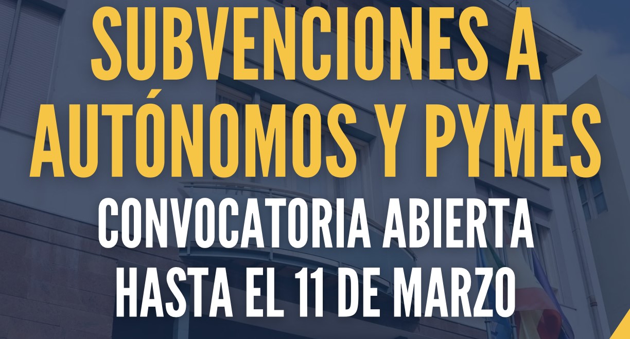 Valle Gran Rey ha abierto el plazo para solicitar las subvenciones destinadas a autónomos y PYMES para el ejercicio 2026