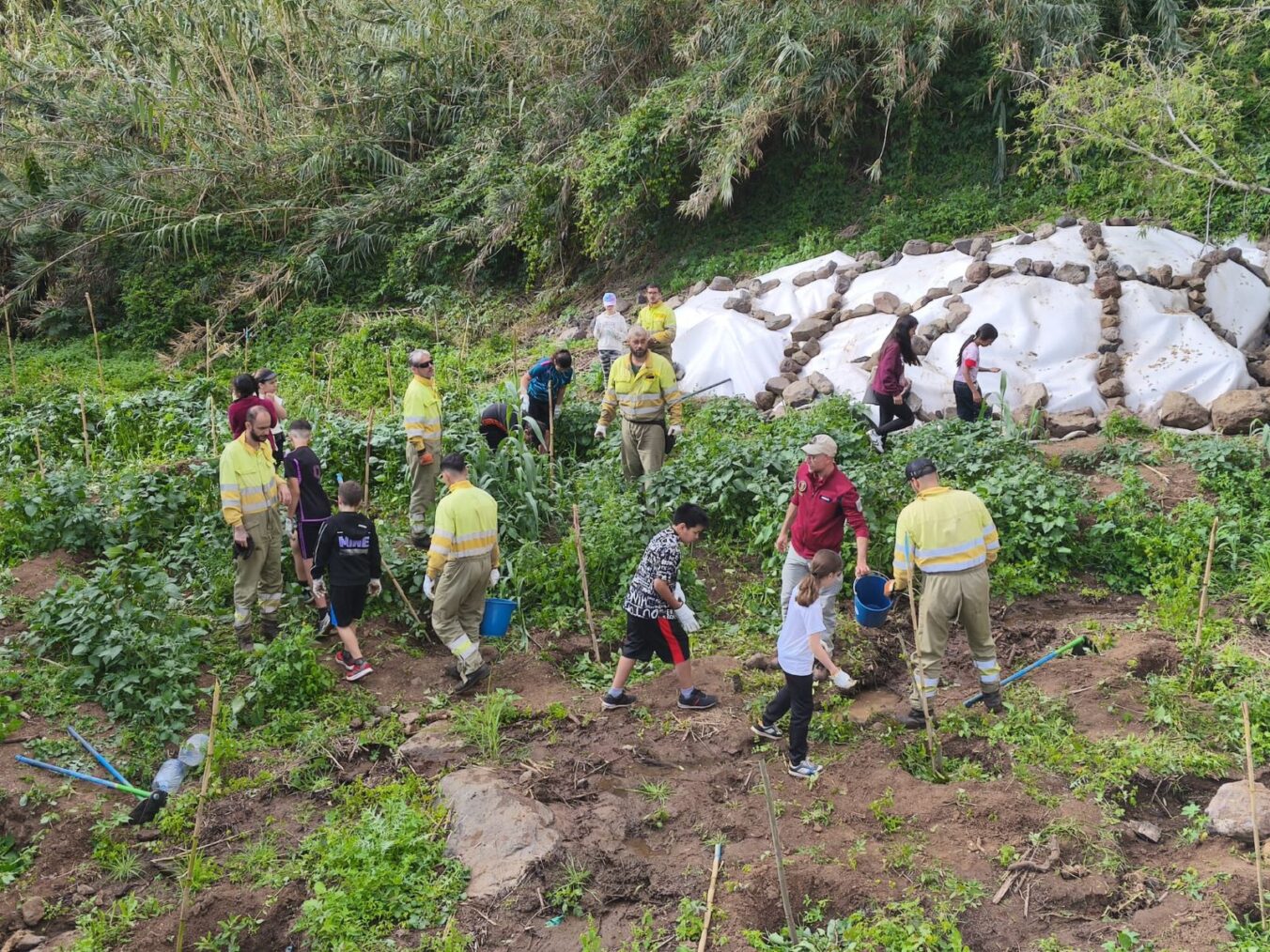 La Unidad de Medio Ambiente impulsa la recuperación de bosques de galería con la participación de escolares
