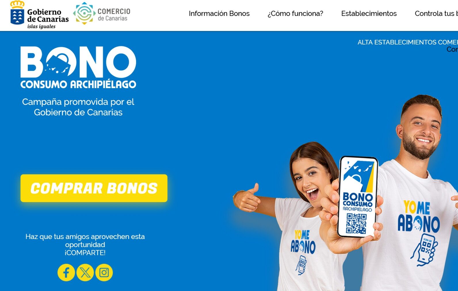 Agotados los 97.918 Bonos Consumo Archipiélago puestos a la venta en toda Canarias