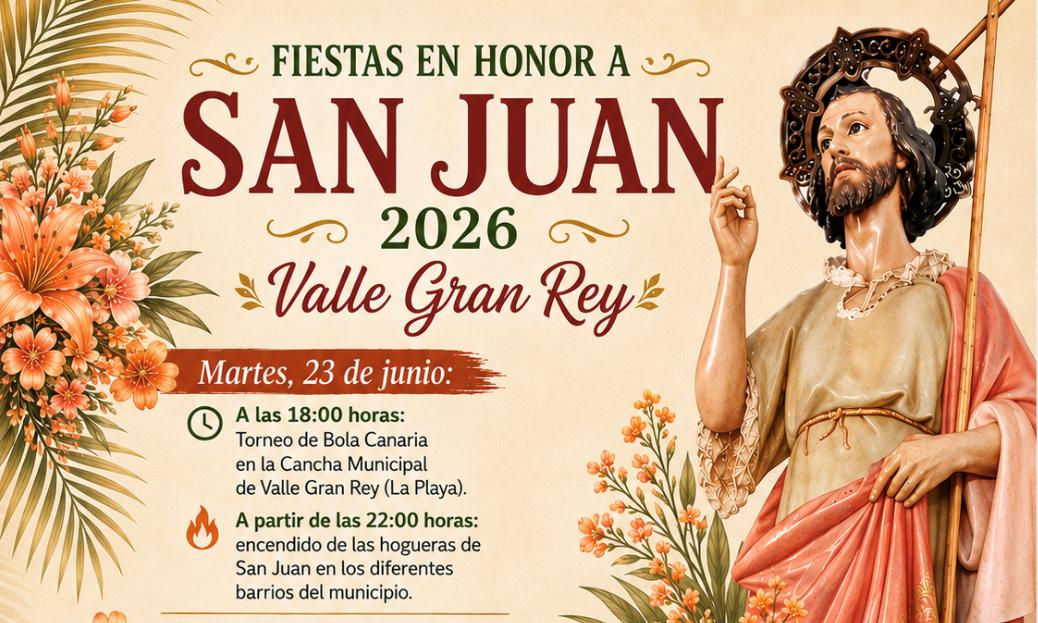 Valle Gran Rey celebra las Fiestas en Honor a San Juan con actividades tradicionales en Los Reyes