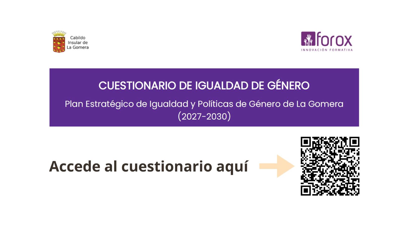 El Cabildo de La Gomera abre a la ciudadanía la elaboración del Plan Estratégico de Igualdad y Políticas de Género 2027-2030