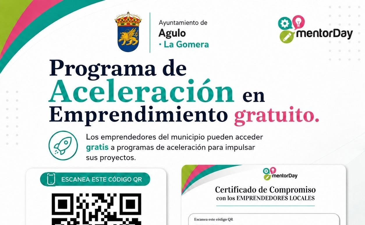 Agulo impulsa el tejido empresarial local con un programa gratuito de aceleración para autónomos y microempresas
