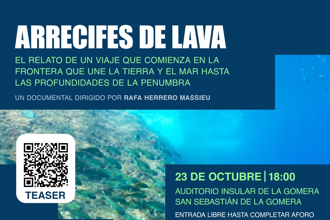 El Auditorio de La Gomera acoge la proyección del documental ‘Arrecifes de Lava’, de Rafa Herrero Massieu